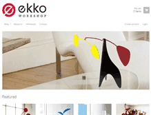 Tablet Screenshot of ekkoworkshop.com